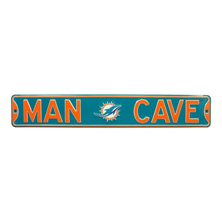Miami Dolphins Steel Street Sign Logo-MAN CAVE