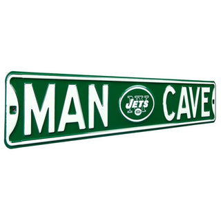 New York Jets Steel Street Sign Logo-MAN CAVE