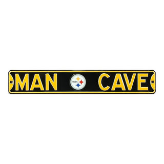 Pittsburgh Steelers Steel Street Sign Logo-MAN CAVE