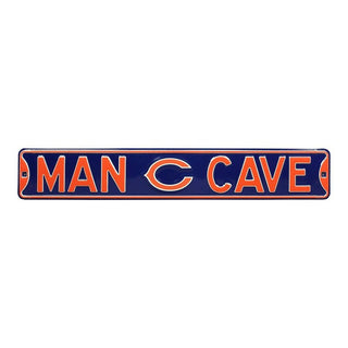 Chicago Bears Steel Street Sign Logo-MAN CAVE "C" Logo