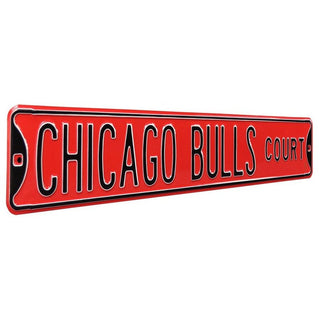 Chicago Bulls Steel Street Sign-CHICAGO BULLS CT