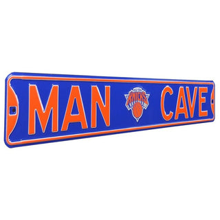 New York Knicks Steel Street Sign Logo-MAN CAVE