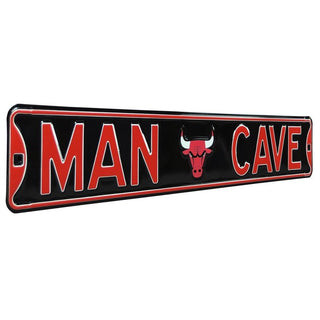 Chicago Bulls Steel Street Sign Logo-MAN CAVE