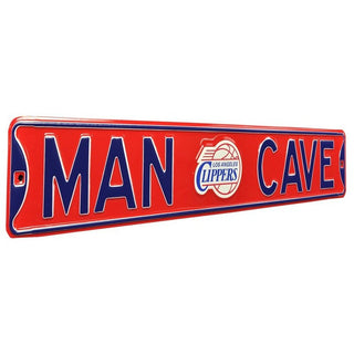 Los Angeles Clippers Steel Street Sign Throwback Logo-MAN CAVE