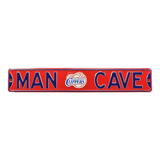 Los Angeles Clippers Steel Street Sign Throwback Logo-MAN CAVE