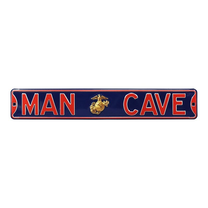 Enlisted Marine Man Cave Steel Street Sign