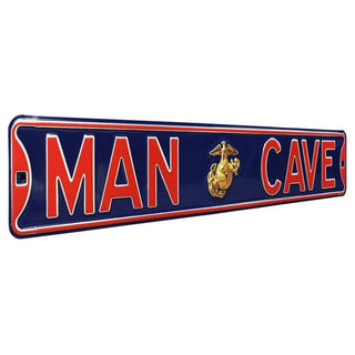 Enlisted Marine Man Cave Steel Street Sign