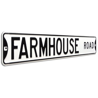 Farmhouse Road Steel Street Sign