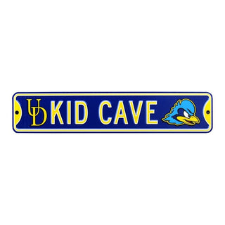 Delaware Blue Hens Steel Kid Cave Sign