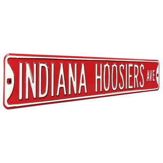 Indiana Hoosiers Steel Street Sign-INDIANA HOOSIERS AVE