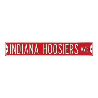 Indiana Hoosiers Steel Street Sign-INDIANA HOOSIERS AVE