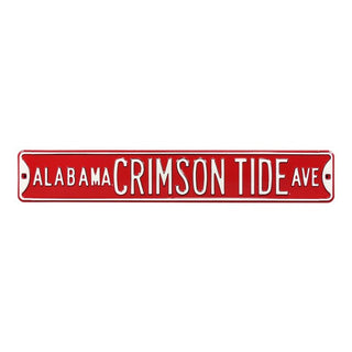 Alabama Crimson Tide Steel Street Sign-CRIMSON TIDE AVE