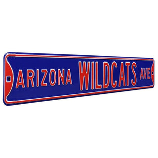 Arizona Wildcats Steel Street Sign-WILDCATS AVE