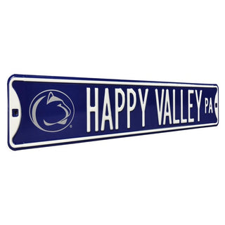 Penn State Nittany Lions Steel Street Sign Logo-HAPPY VALLEY