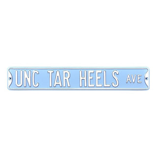 North Carolina Tar Heels Steel Street Sign-UNC TAR HEELS AVE