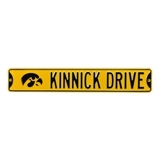 Iowa Hawkeyes Steel Street Sign Logo-KINNICK DRIVE