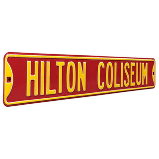 Iowa State Cyclones Steel Street Sign-HILTON COLISEUM