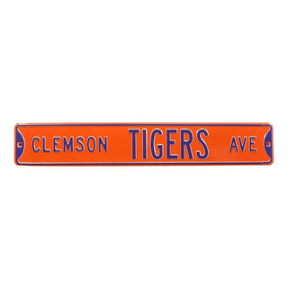 Clemson Tigers Steel Street Sign-CLEMSON TIGERS AVE