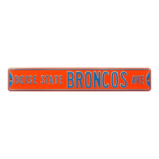 Boise State Broncos Steel Street Sign-BOISE STATE BRONCOS AVE