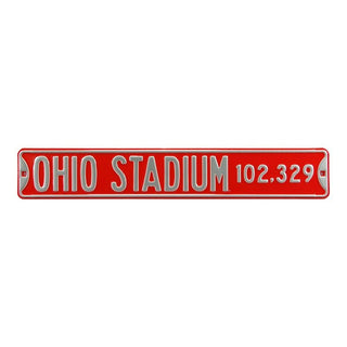 Ohio State Buckeyes Steel Street Sign-OHIO STADIUM