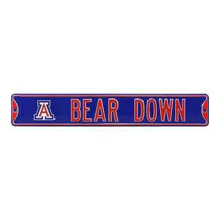 Arizona Wildcats Steel Street Sign Logo-BEAR