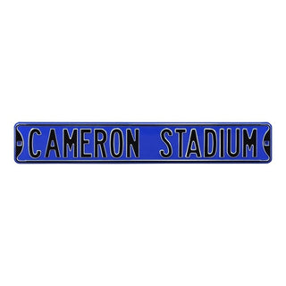 Duke Blue Devils Steel Street Sign-CAMERON STADIUM