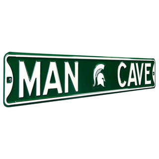 Michigan State Spartans Steel Street Sign Logo-MAN CAVE