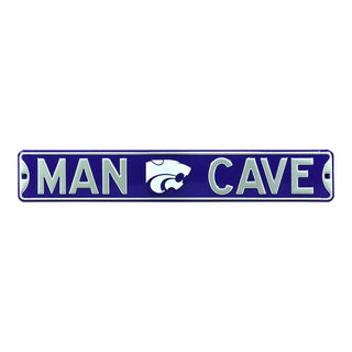 Kansas State Wildcats Steel Street Sign Logo-MAN CAVE