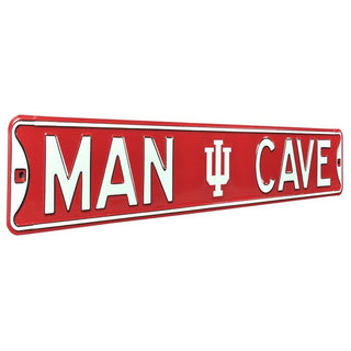 Indiana Hoosiers Steel Street Sign Logo-MAN CAVE