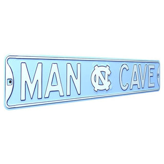 North Carolina Tar Heels Steel Street Sign Logo-MAN CAVE