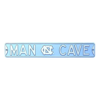 North Carolina Tar Heels Steel Street Sign Logo-MAN CAVE