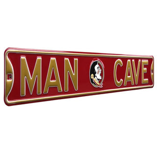 Florida State Seminoles Steel Street Sign Logo-MAN CAVE