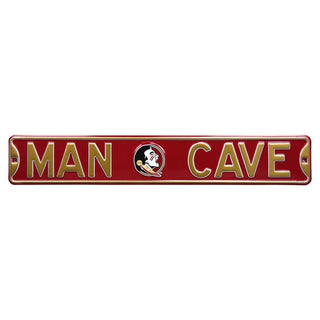 Florida State Seminoles Steel Street Sign Logo-MAN CAVE