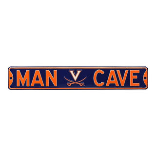 Virginia Cavaliers Steel Street Sign Logo-MAN CAVE