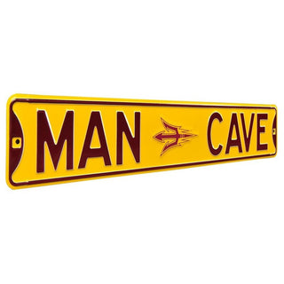 Arizona State Sun Devils Steel Street Sign Logo-MAN CAVE