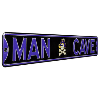 East Carolina Pirates Steel Street Sign Logo-MAN CAVE