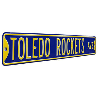 Toledo Rockets Steel Street Sign-TOLEDO ROCKETS AVE