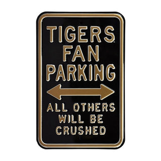 Missouri Tigers Steel Parking Sign-All Others Crushed