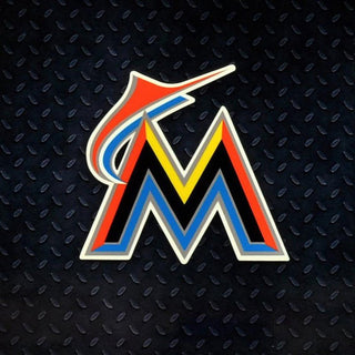 MLB Miami Marlins Metal Super Magnet