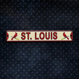 MLB St. Louis Cardinals Metal Super Magnet- Ivory