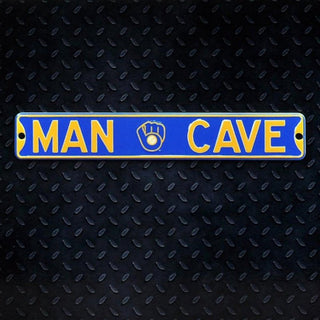 MLB Milwaukee Brewers Metal Super Magnet- Man Cave