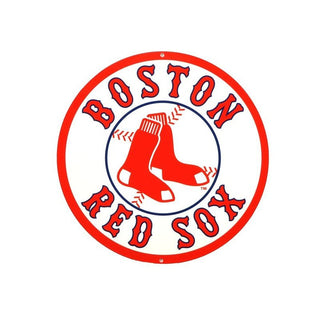 Boston Red Sox Laser Cut Steel Logo Spirit Size-Circle