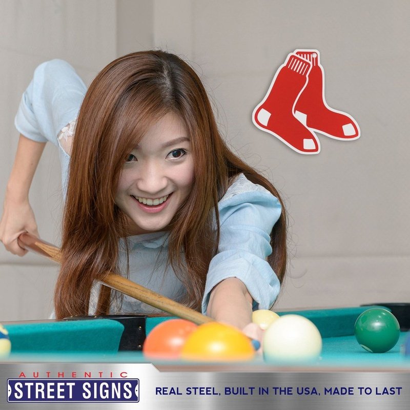 Boston Red Sox Laser Cut Steel Logo Spirit Size- Stockings