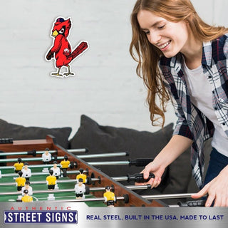 St Louis Cardinals Laser Cut Steel Logo Spirit Size-Angry Bird