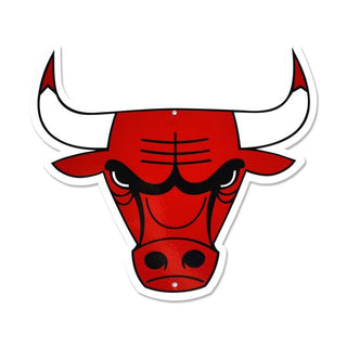 Chicago Bulls STEEL Inch NBA Logo Sign