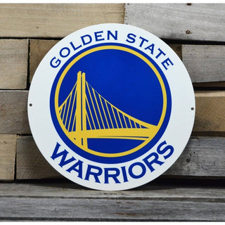 Golden State Warriors STEEL Inch NBA Logo Sign