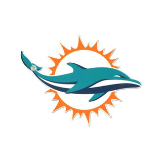 Miami Dolphins Laser Cut Logo Steel Magnet-Primary