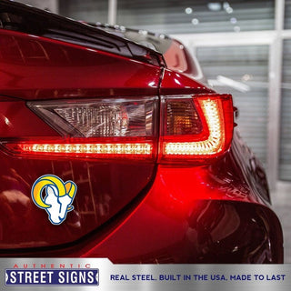 Los Angeles Rams Laser Cut Logo Steel Magnet-New Head