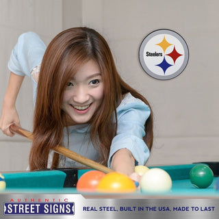 Pittsburgh Steelers Laser Cut Steel Logo Spirit Size-Primary