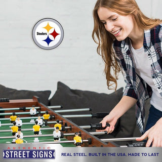 Pittsburgh Steelers Laser Cut Steel Logo Spirit Size-Primary